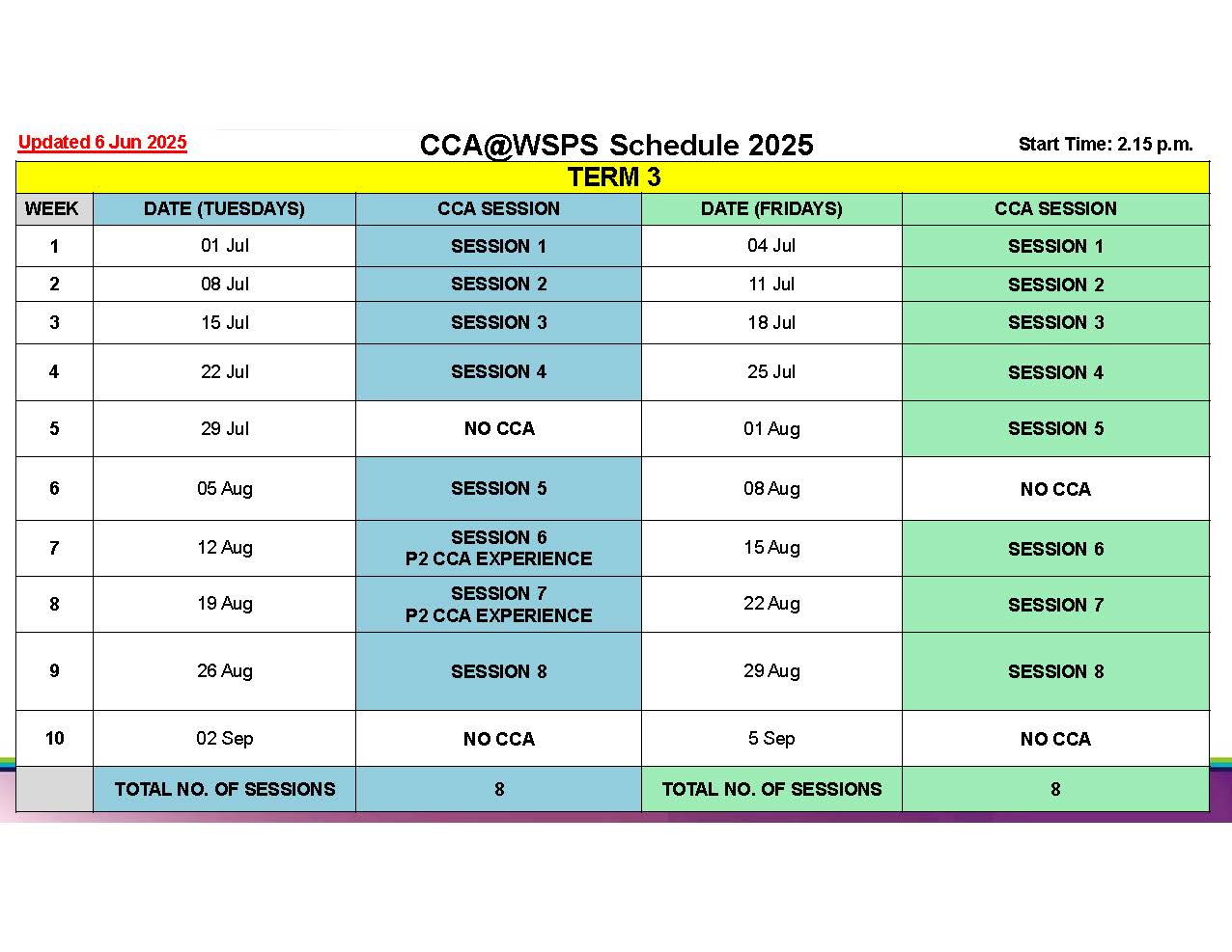 WSPS_CCA Schedule Term 3